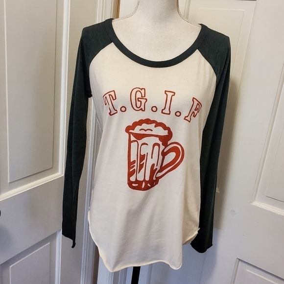 Chaser Tops - NWT Chaser Graphic Tee Size Medium T.G.I.F., fun, casual